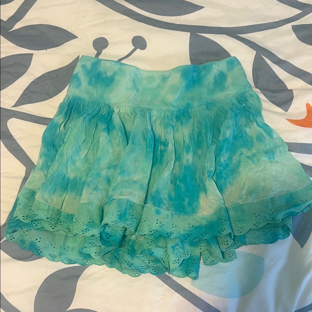 Aeropostale Aqua Tie-Dye Women's Skirt